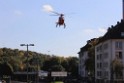 Einsatz BF Koeln Christoph 3 auf der A 57 Rich Neuss P02